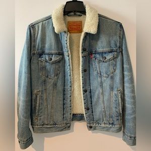Levi Strauss Men Jean Sherpa jacket size medium
